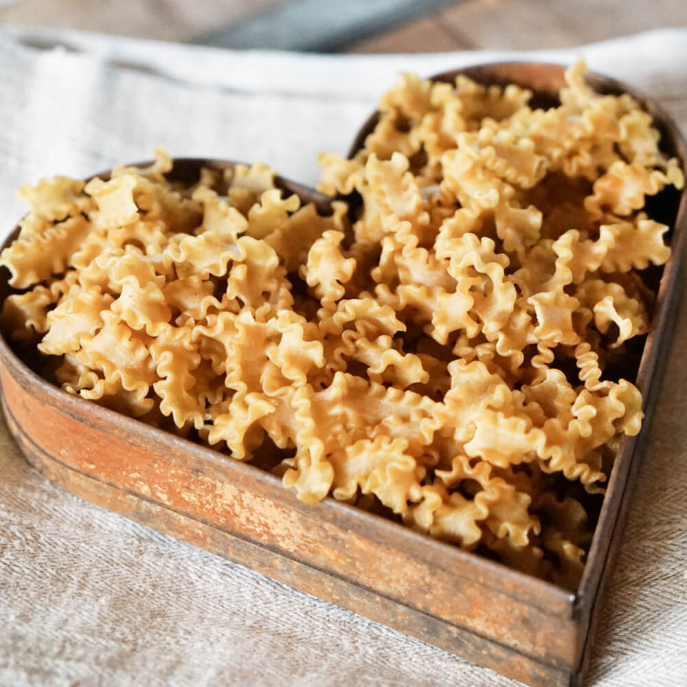 Nudeln mit Kuerbiskernmehl